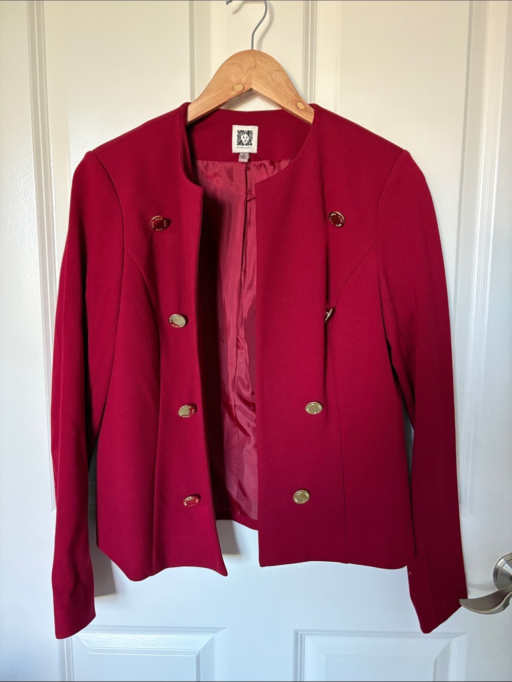Anne Klein Women’s Red Blazer Jacket Size Small